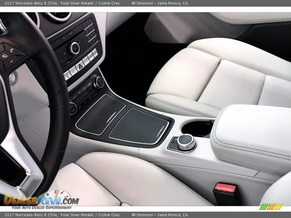 2017 Mercedes-Benz B 250e Polar Silver Metallic / Crystal Grey Photo #23