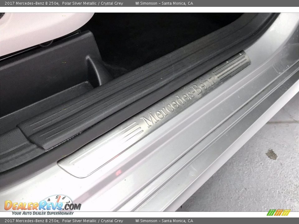2017 Mercedes-Benz B 250e Polar Silver Metallic / Crystal Grey Photo #29