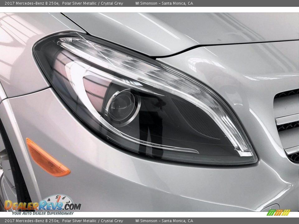 2017 Mercedes-Benz B 250e Polar Silver Metallic / Crystal Grey Photo #32