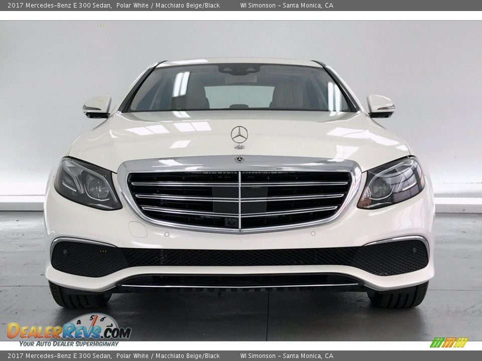 2017 Mercedes-Benz E 300 Sedan Polar White / Macchiato Beige/Black Photo #2