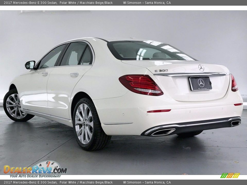 2017 Mercedes-Benz E 300 Sedan Polar White / Macchiato Beige/Black Photo #10