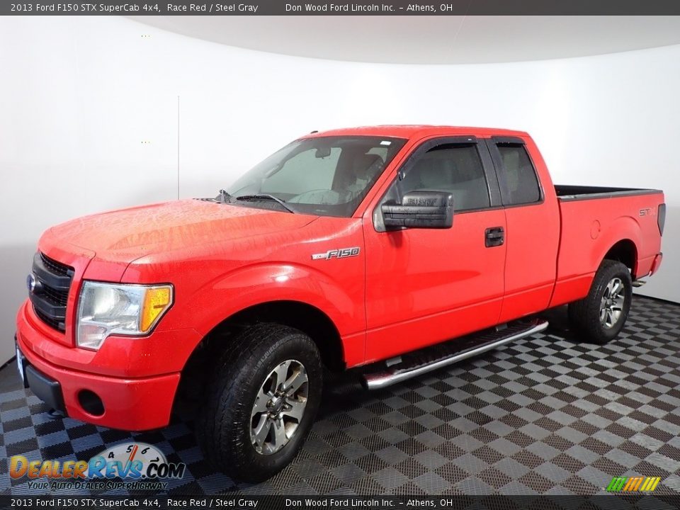 2013 Ford F150 STX SuperCab 4x4 Race Red / Steel Gray Photo #5