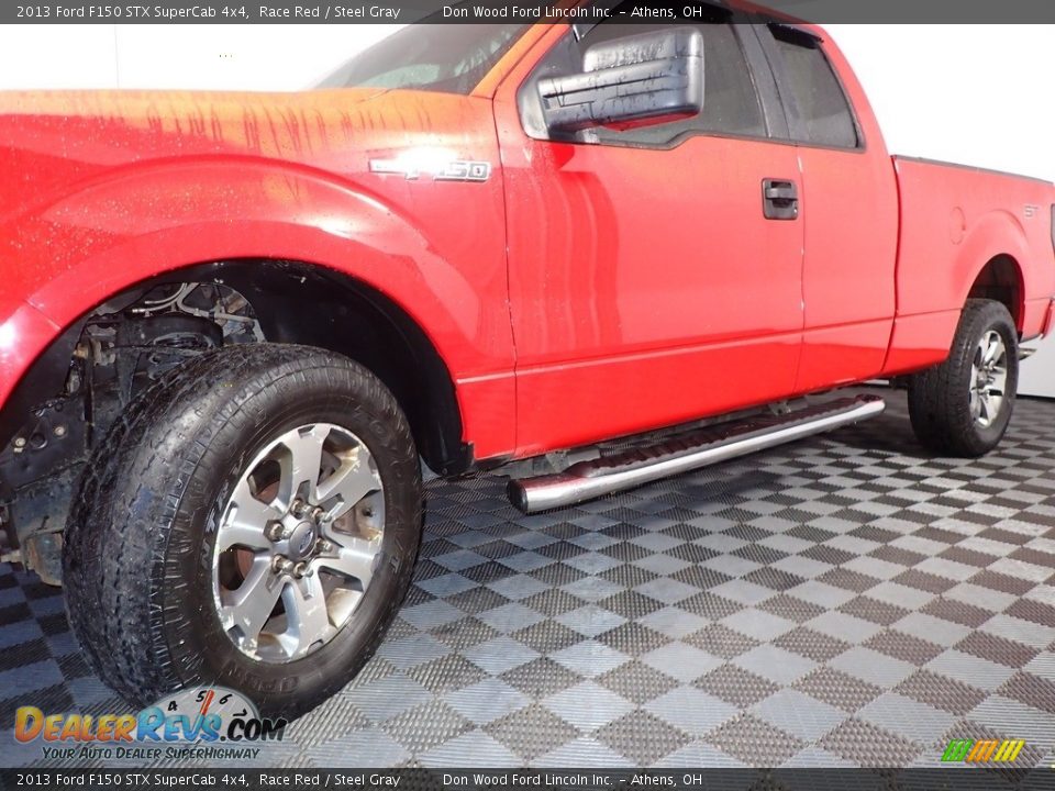 2013 Ford F150 STX SuperCab 4x4 Race Red / Steel Gray Photo #6