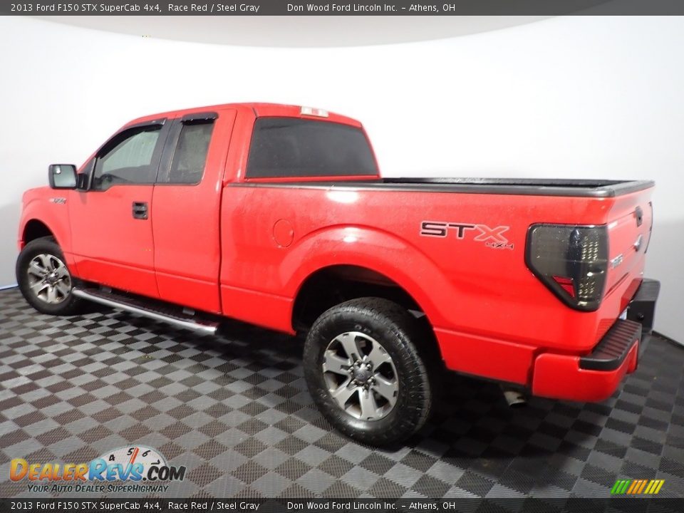 2013 Ford F150 STX SuperCab 4x4 Race Red / Steel Gray Photo #7