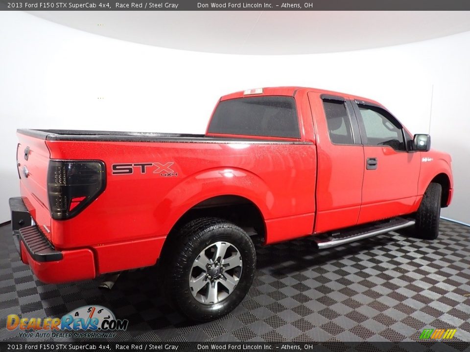 2013 Ford F150 STX SuperCab 4x4 Race Red / Steel Gray Photo #11