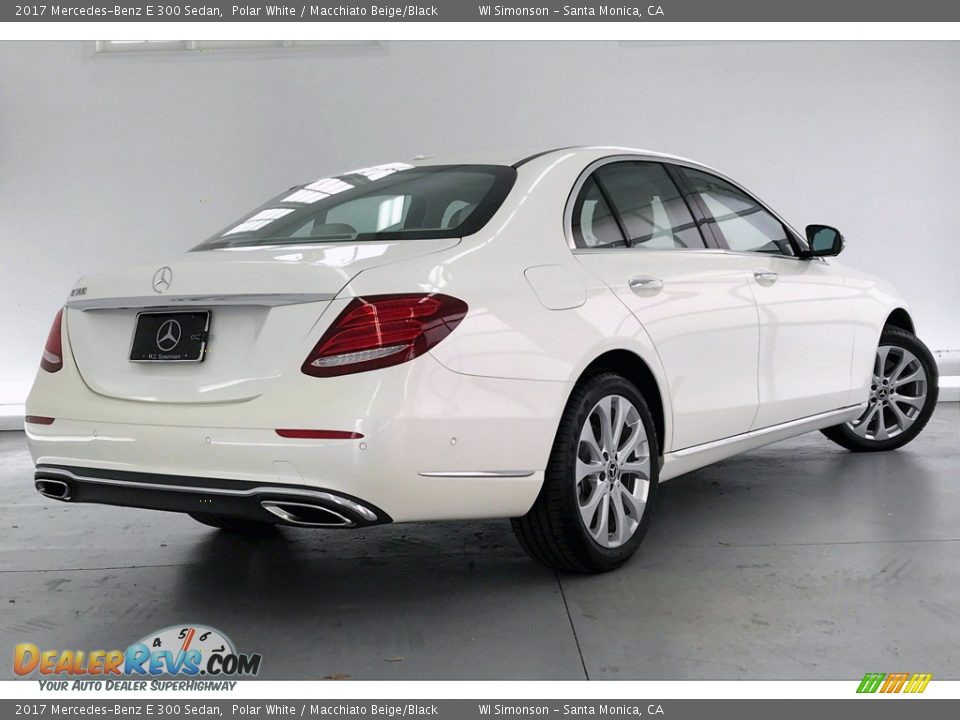 2017 Mercedes-Benz E 300 Sedan Polar White / Macchiato Beige/Black Photo #16