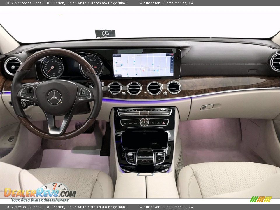 2017 Mercedes-Benz E 300 Sedan Polar White / Macchiato Beige/Black Photo #17