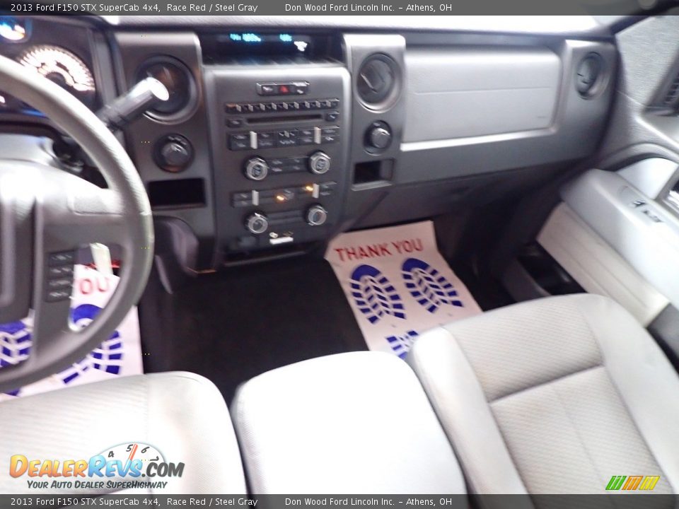 2013 Ford F150 STX SuperCab 4x4 Race Red / Steel Gray Photo #24