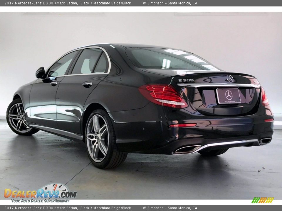 2017 Mercedes-Benz E 300 4Matic Sedan Black / Macchiato Beige/Black Photo #10