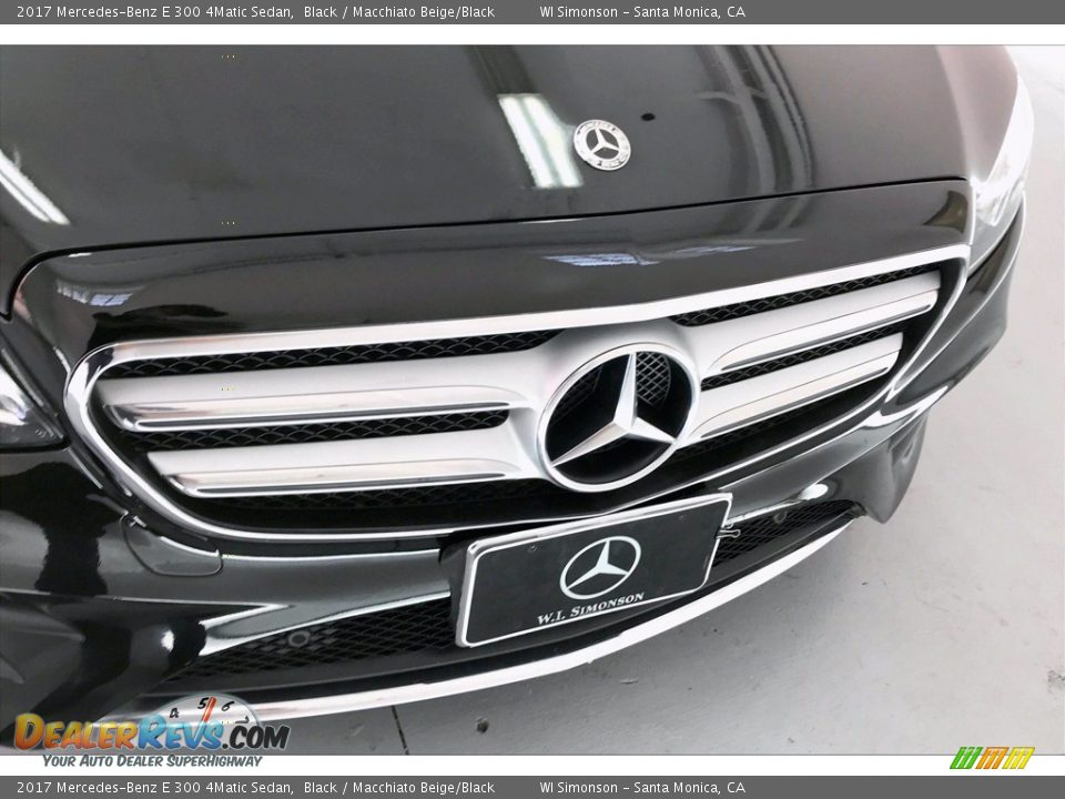 2017 Mercedes-Benz E 300 4Matic Sedan Black / Macchiato Beige/Black Photo #33