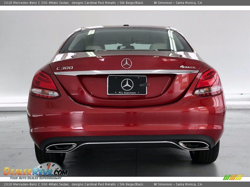 2016 Mercedes-Benz C 300 4Matic Sedan designo Cardinal Red Metallic / Silk Beige/Black Photo #3