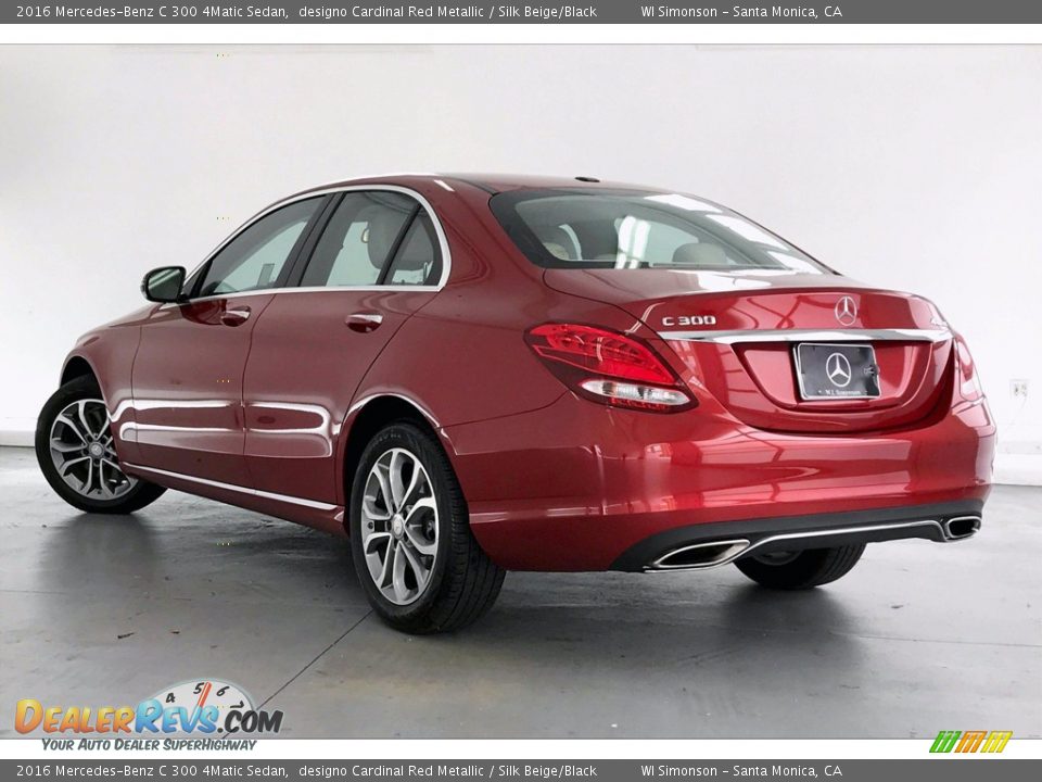 2016 Mercedes-Benz C 300 4Matic Sedan designo Cardinal Red Metallic / Silk Beige/Black Photo #10