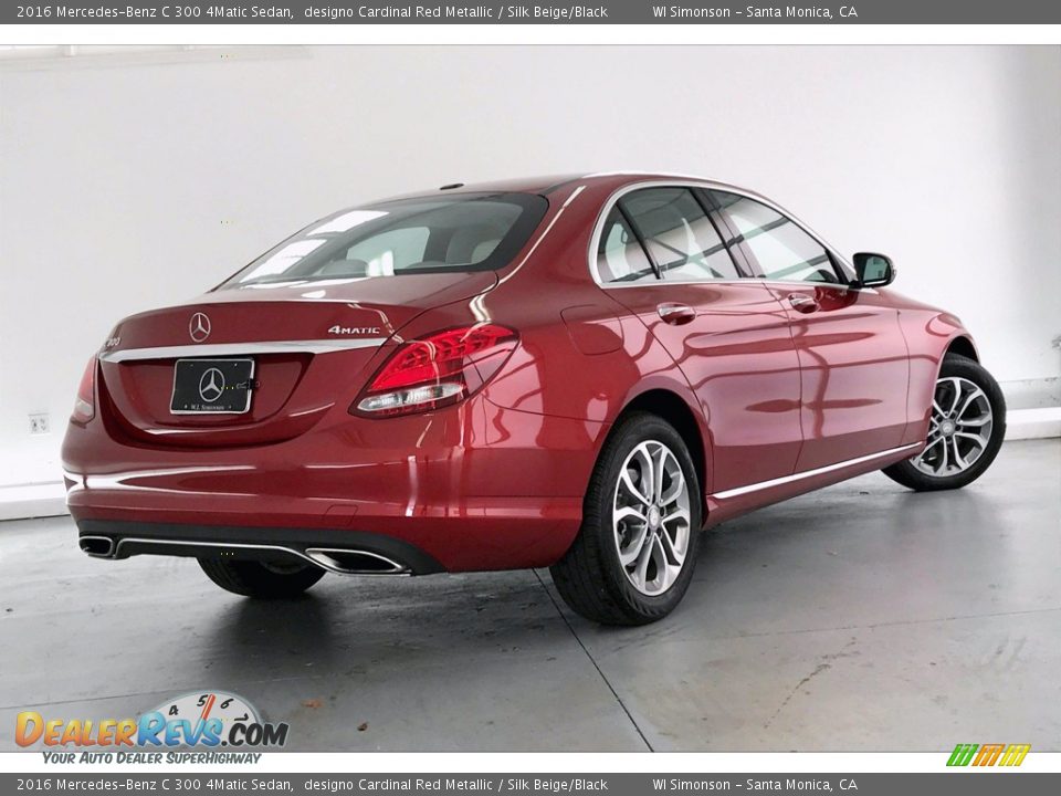 2016 Mercedes-Benz C 300 4Matic Sedan designo Cardinal Red Metallic / Silk Beige/Black Photo #16