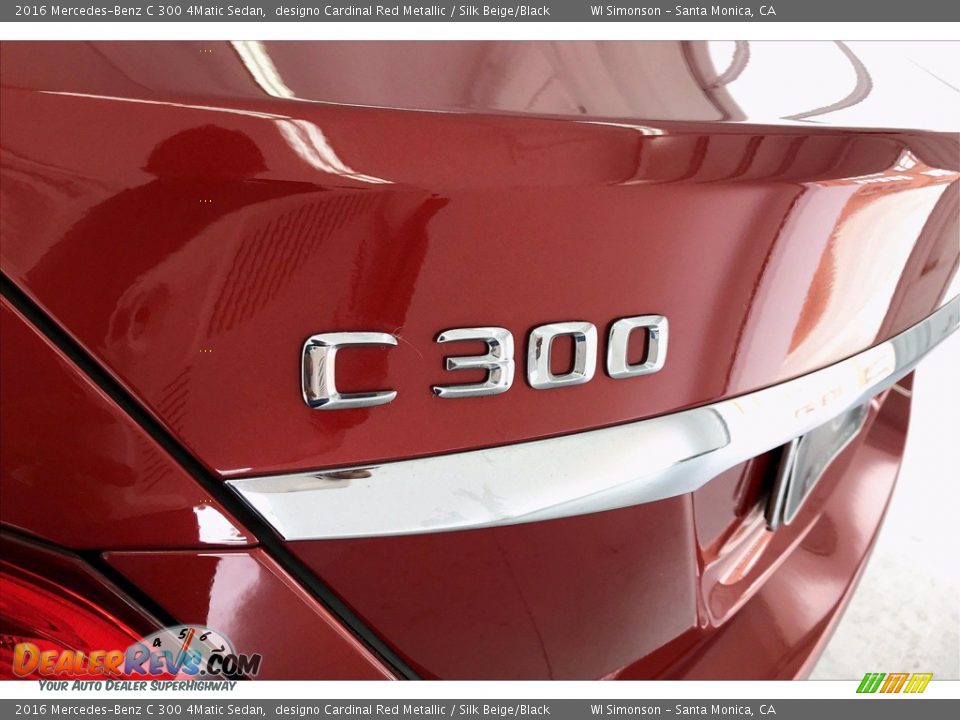 2016 Mercedes-Benz C 300 4Matic Sedan designo Cardinal Red Metallic / Silk Beige/Black Photo #27