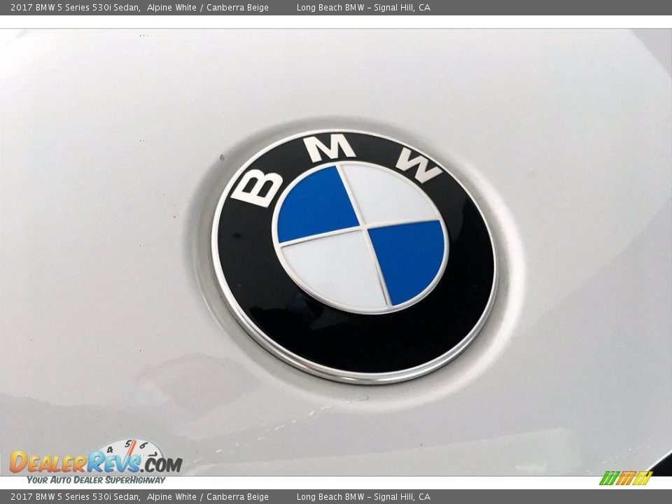 2017 BMW 5 Series 530i Sedan Alpine White / Canberra Beige Photo #33