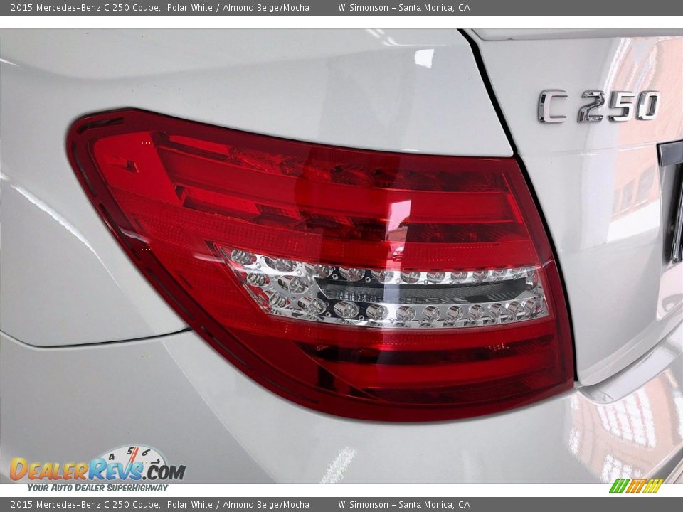 2015 Mercedes-Benz C 250 Coupe Polar White / Almond Beige/Mocha Photo #26