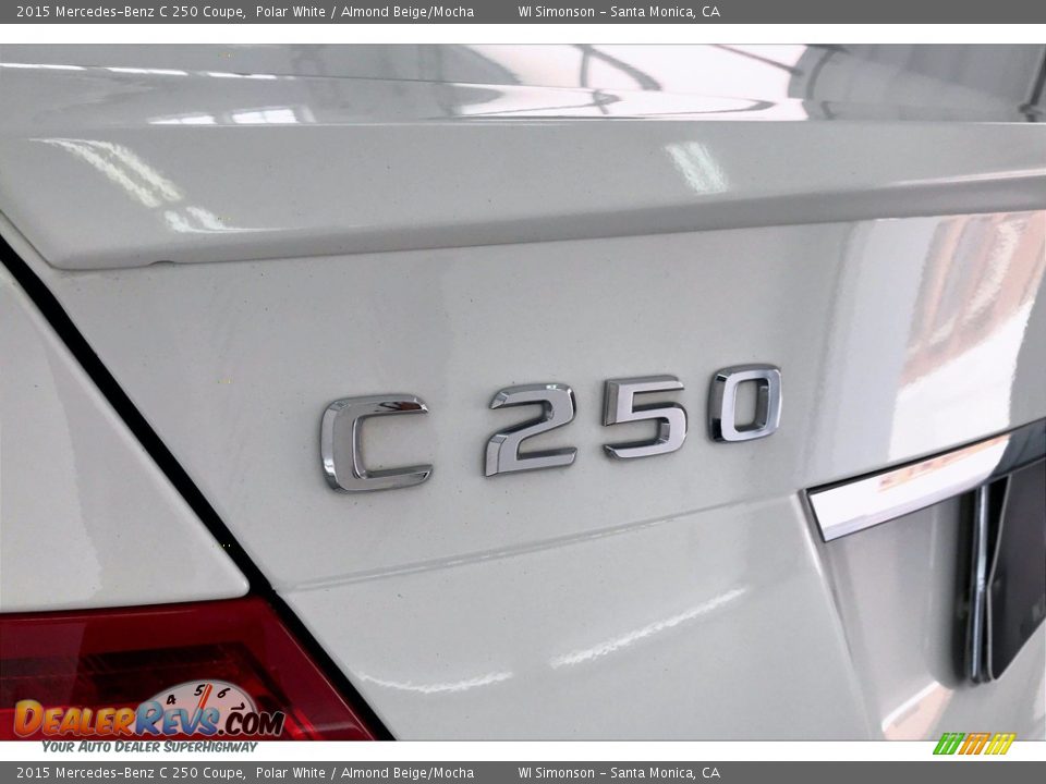 2015 Mercedes-Benz C 250 Coupe Polar White / Almond Beige/Mocha Photo #27