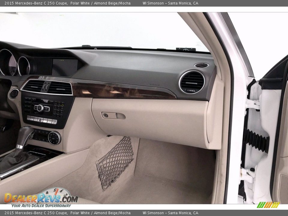 2015 Mercedes-Benz C 250 Coupe Polar White / Almond Beige/Mocha Photo #28