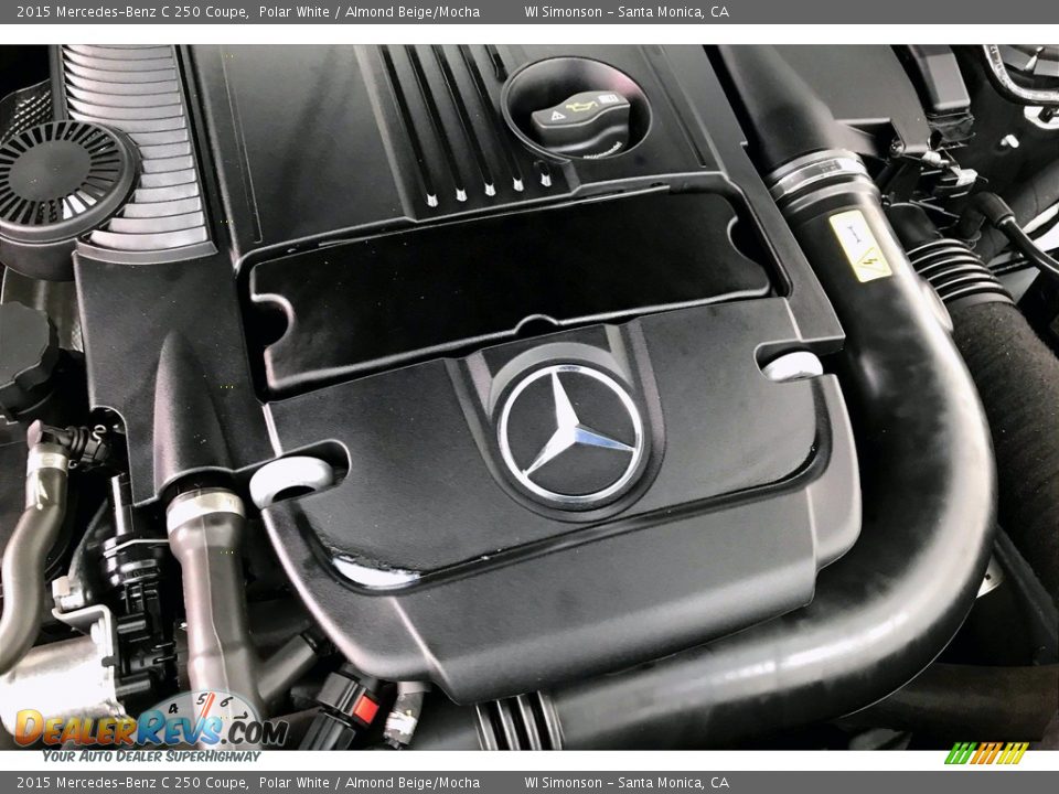 2015 Mercedes-Benz C 250 Coupe Polar White / Almond Beige/Mocha Photo #31