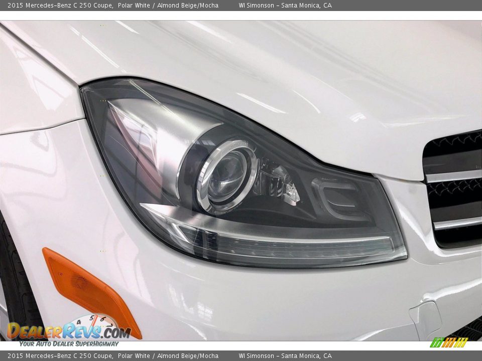 2015 Mercedes-Benz C 250 Coupe Polar White / Almond Beige/Mocha Photo #32