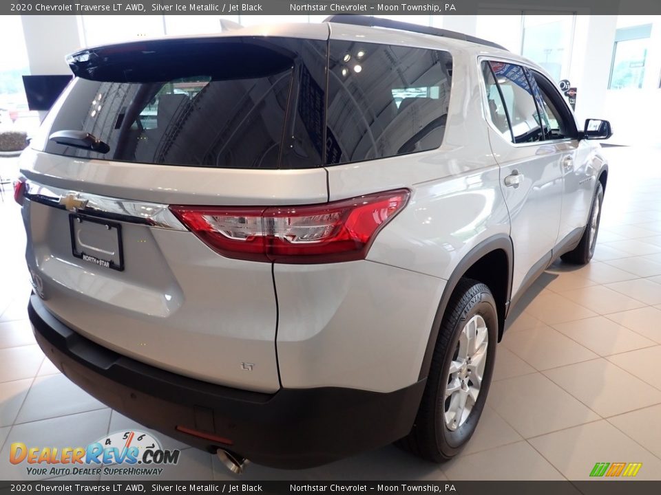 2020 Chevrolet Traverse LT AWD Silver Ice Metallic / Jet Black Photo #6