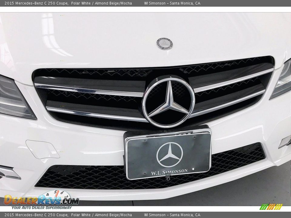 2015 Mercedes-Benz C 250 Coupe Polar White / Almond Beige/Mocha Photo #33