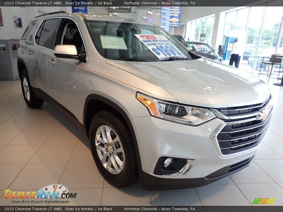 2020 Chevrolet Traverse LT AWD Silver Ice Metallic / Jet Black Photo #8