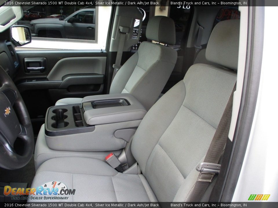 2016 Chevrolet Silverado 1500 WT Double Cab 4x4 Silver Ice Metallic / Dark Ash/Jet Black Photo #7
