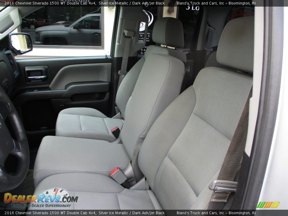 2016 Chevrolet Silverado 1500 WT Double Cab 4x4 Silver Ice Metallic / Dark Ash/Jet Black Photo #8