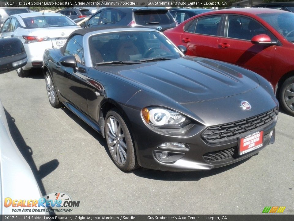 2017 Fiat 124 Spider Lusso Roadster Grigio Argento Aluminum / Saddle Photo #1