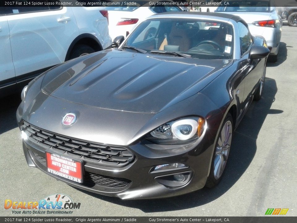 2017 Fiat 124 Spider Lusso Roadster Grigio Argento Aluminum / Saddle Photo #2