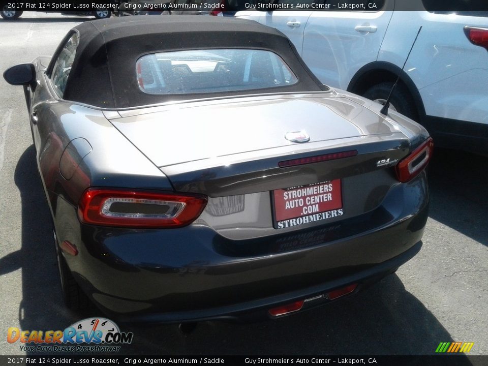 2017 Fiat 124 Spider Lusso Roadster Grigio Argento Aluminum / Saddle Photo #3