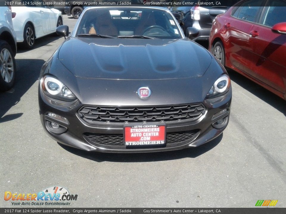 2017 Fiat 124 Spider Lusso Roadster Grigio Argento Aluminum / Saddle Photo #8