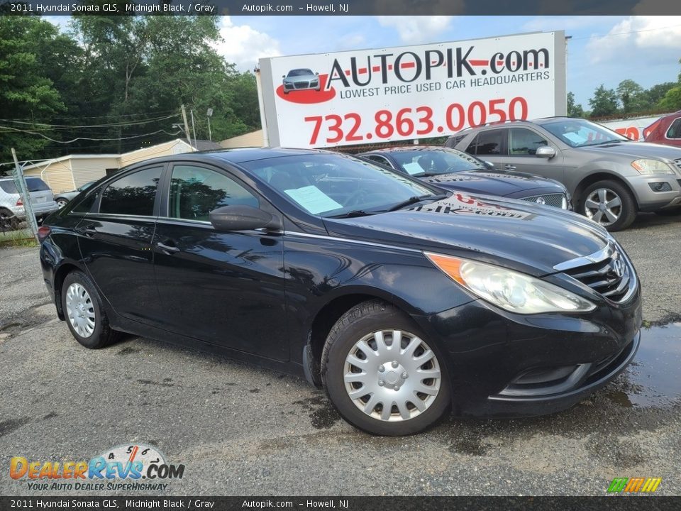 2011 Hyundai Sonata GLS Midnight Black / Gray Photo #1