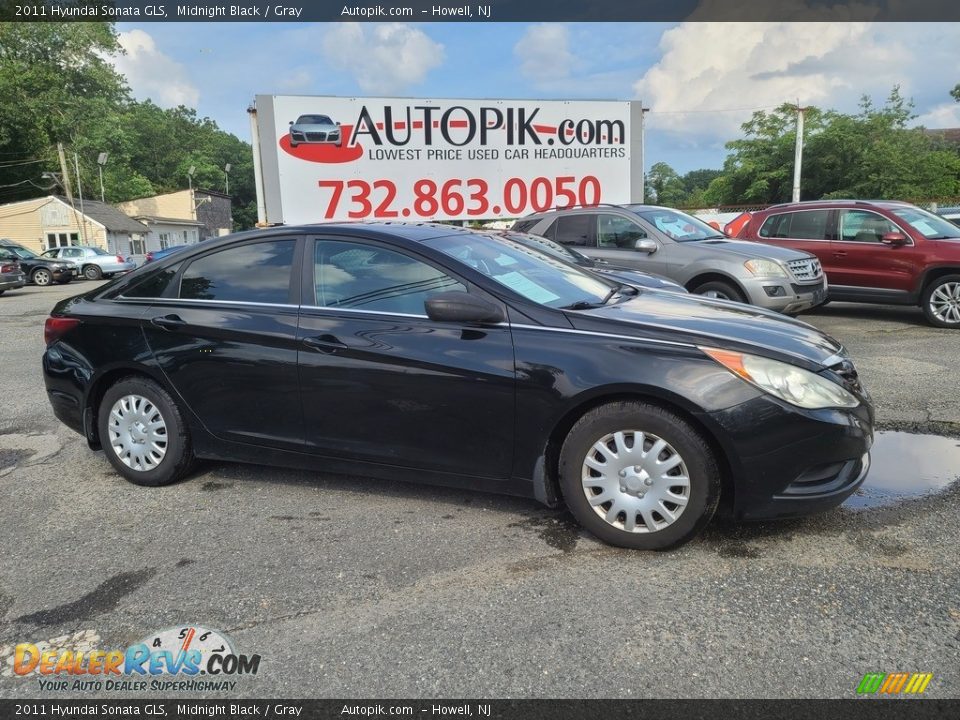 2011 Hyundai Sonata GLS Midnight Black / Gray Photo #2