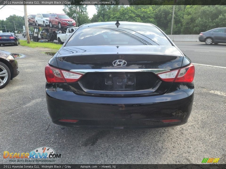 2011 Hyundai Sonata GLS Midnight Black / Gray Photo #4