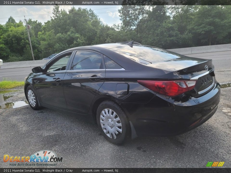 2011 Hyundai Sonata GLS Midnight Black / Gray Photo #5