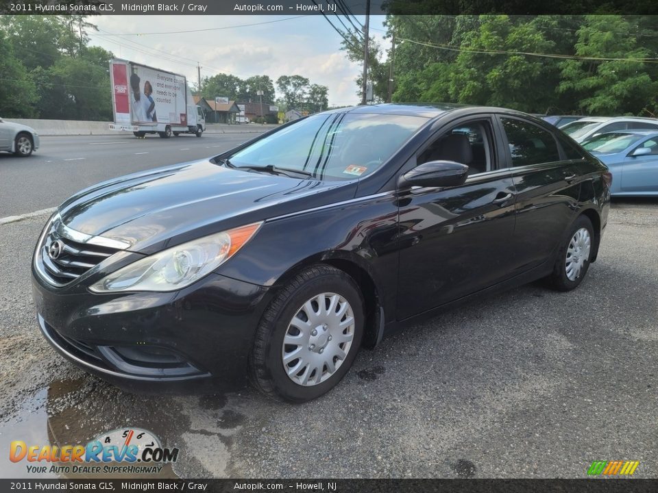 2011 Hyundai Sonata GLS Midnight Black / Gray Photo #6