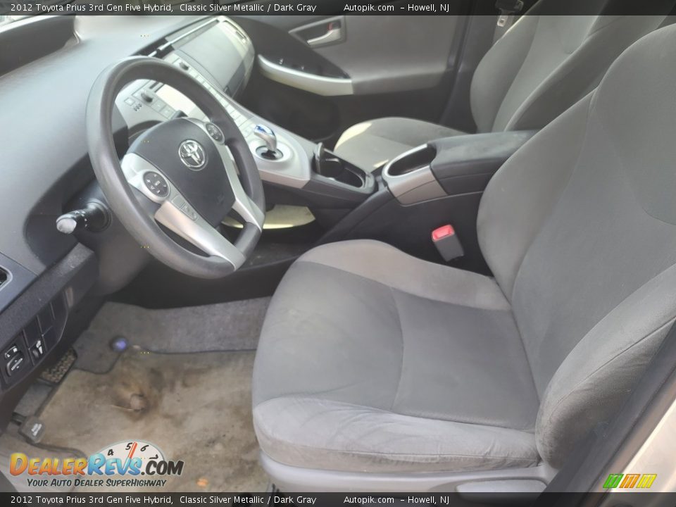 2012 Toyota Prius 3rd Gen Five Hybrid Classic Silver Metallic / Dark Gray Photo #8