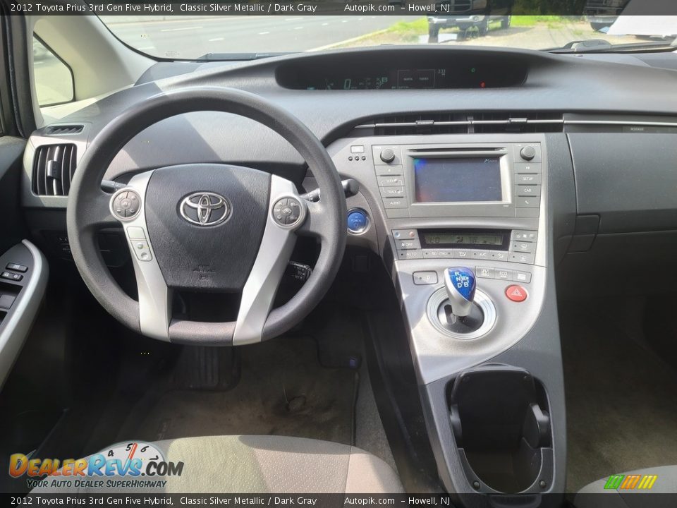 2012 Toyota Prius 3rd Gen Five Hybrid Classic Silver Metallic / Dark Gray Photo #10