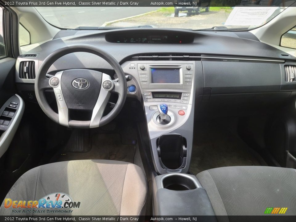 2012 Toyota Prius 3rd Gen Five Hybrid Classic Silver Metallic / Dark Gray Photo #11