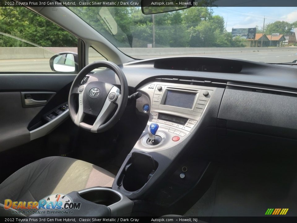 2012 Toyota Prius 3rd Gen Five Hybrid Classic Silver Metallic / Dark Gray Photo #12