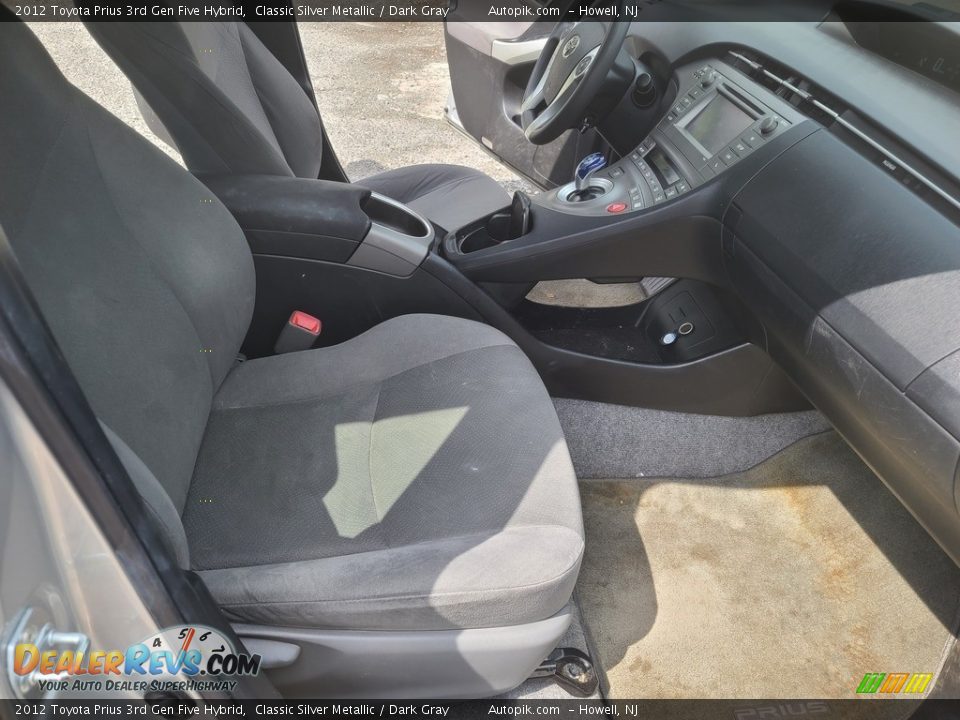 2012 Toyota Prius 3rd Gen Five Hybrid Classic Silver Metallic / Dark Gray Photo #13