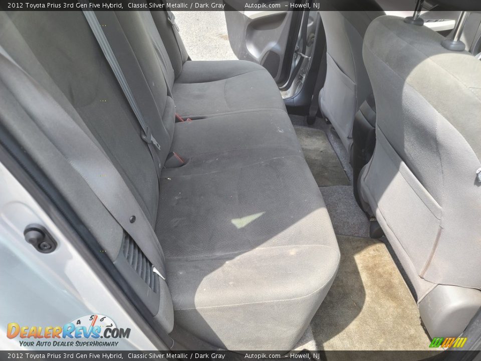 2012 Toyota Prius 3rd Gen Five Hybrid Classic Silver Metallic / Dark Gray Photo #14
