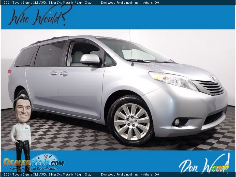 2014 Toyota Sienna XLE AWD Silver Sky Metallic / Light Gray Photo #1