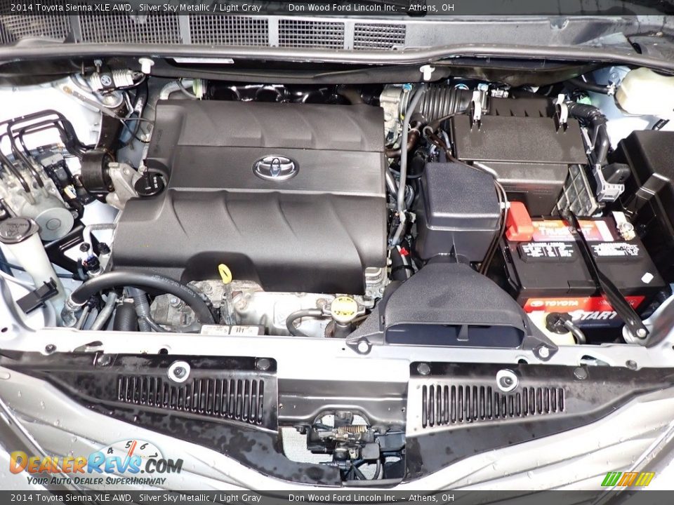 2014 Toyota Sienna XLE AWD Silver Sky Metallic / Light Gray Photo #6
