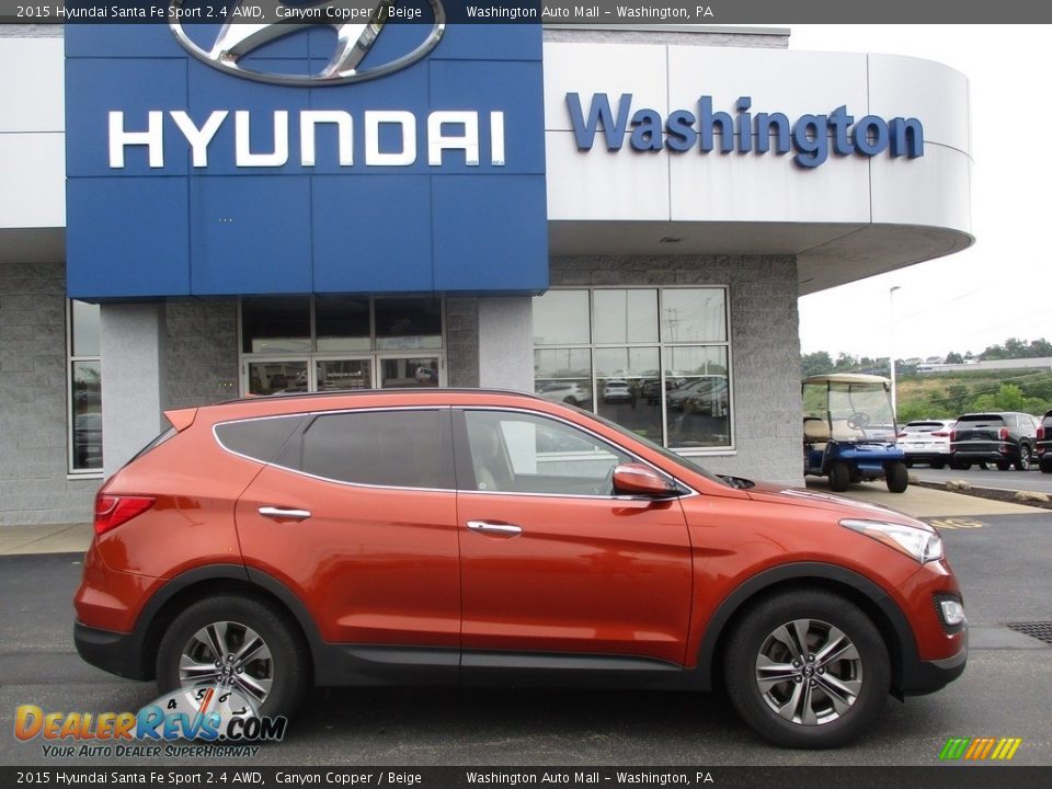 2015 Hyundai Santa Fe Sport 2.4 AWD Canyon Copper / Beige Photo #2