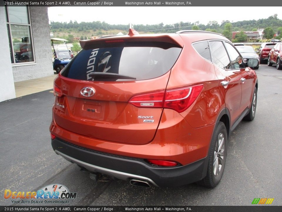 2015 Hyundai Santa Fe Sport 2.4 AWD Canyon Copper / Beige Photo #3