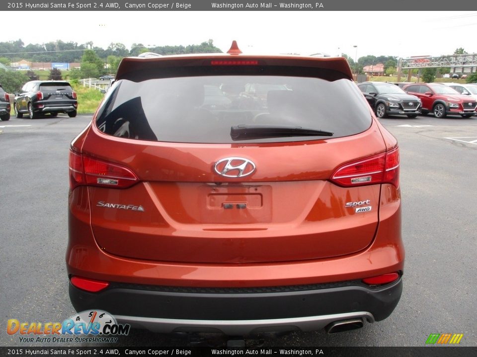 2015 Hyundai Santa Fe Sport 2.4 AWD Canyon Copper / Beige Photo #4
