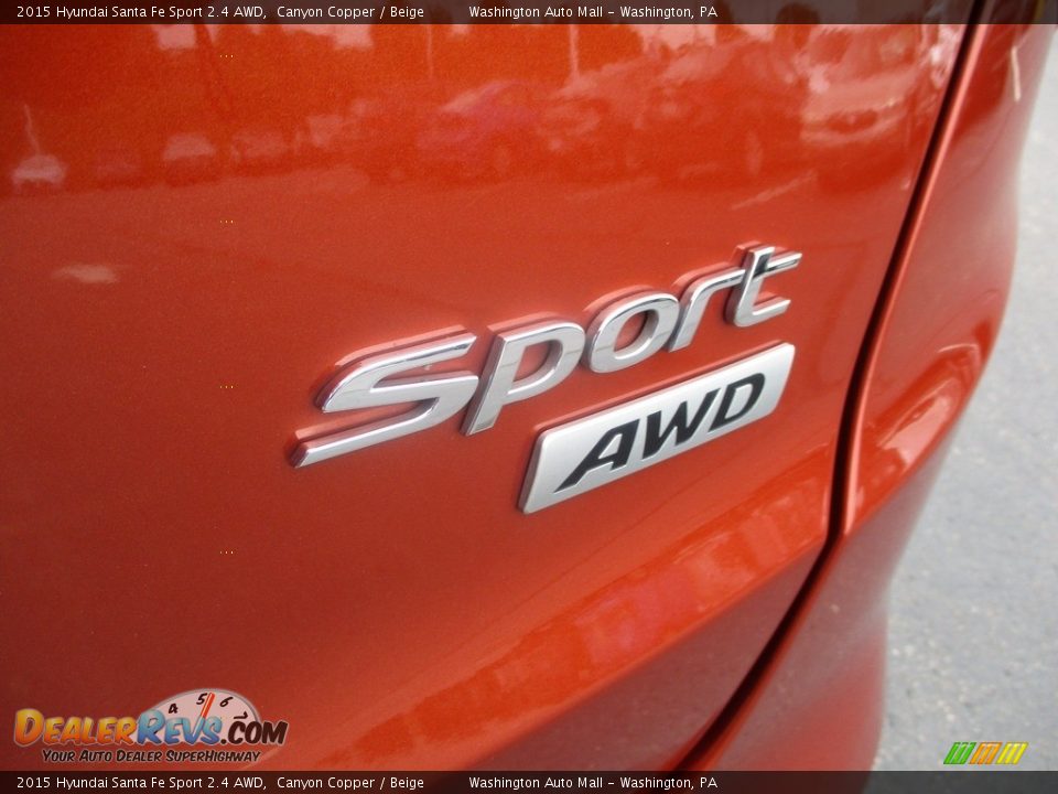 2015 Hyundai Santa Fe Sport 2.4 AWD Canyon Copper / Beige Photo #5